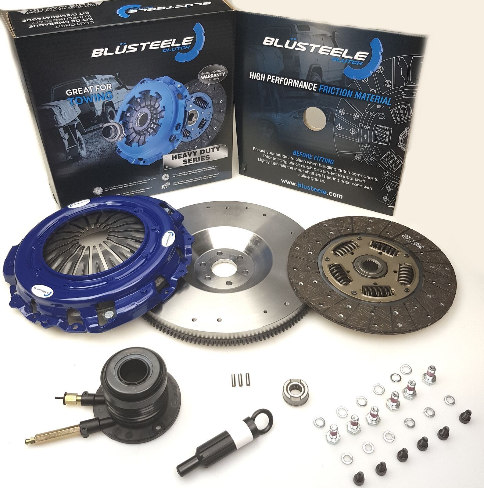 Blusteele Clutch Kit For Ford Falcon BA BF FG XR6 Inc. Flywheel & Slave Cylinder