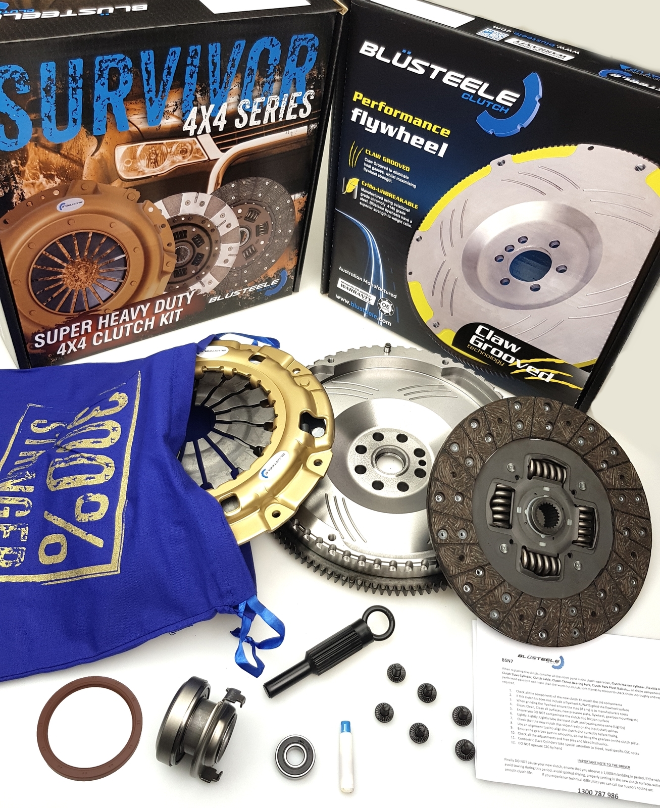 Survivor Heavy Duty Clutch Kit & Flywheel Ford Ranger PJ PK 2.5L, 3.0L