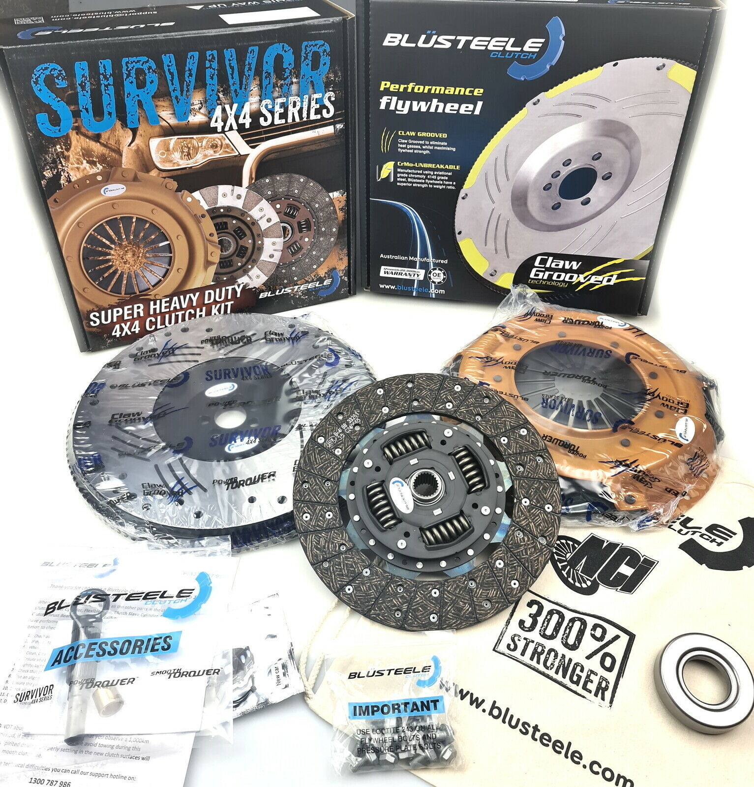 X Heavy Duty Clutch Kit & Billet Flywheel For Landcruiser HZJ78 HZJ79 HZJ105 1HZ